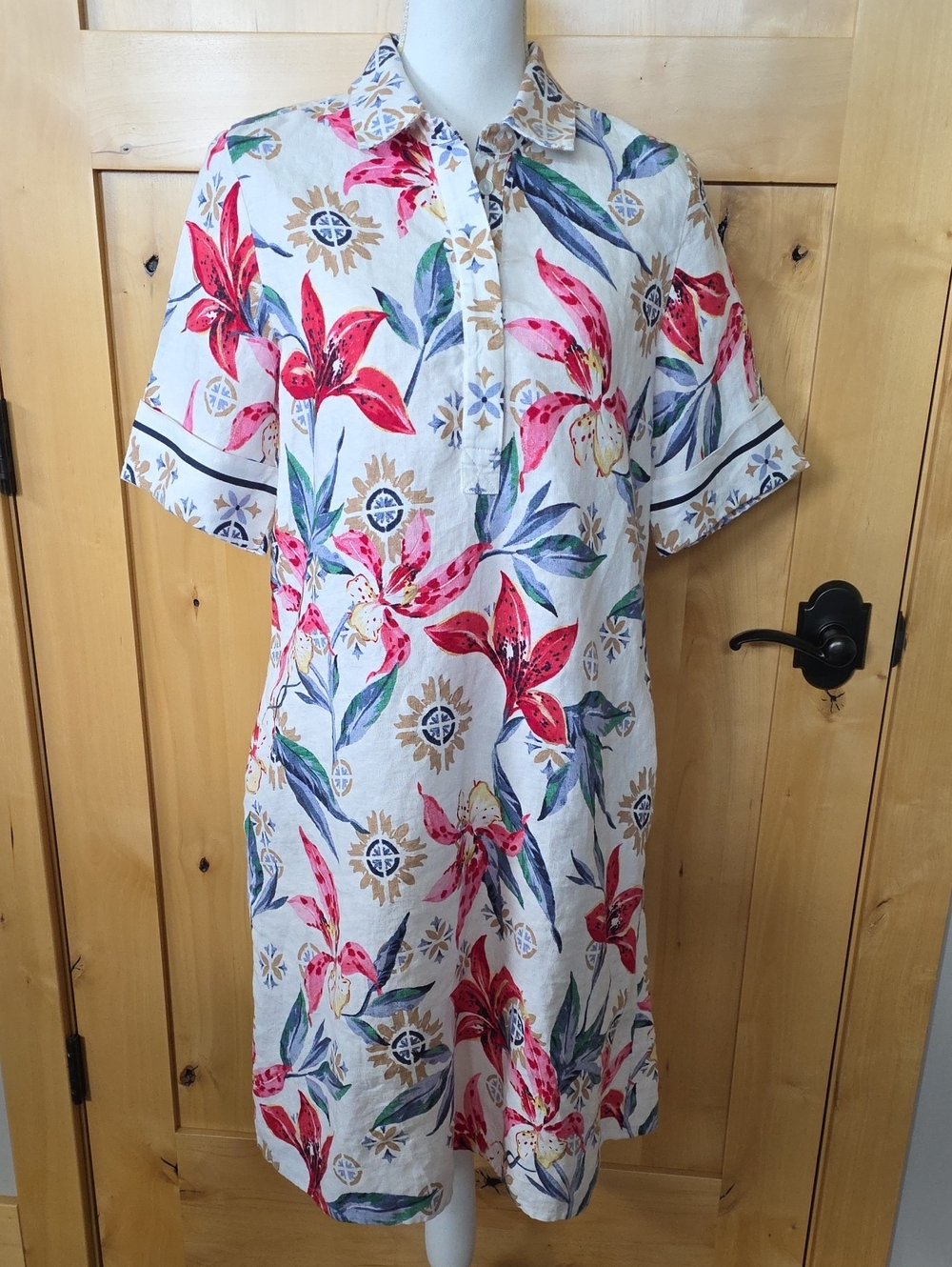 Chico's Linen Shirt Dress